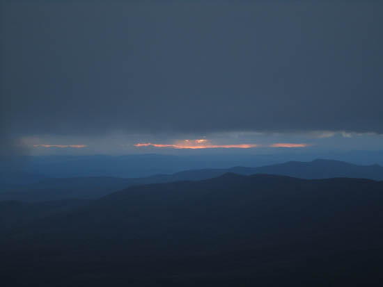 Slight sunset views from the Ammonoosuc Ravine Trail - Click to enlarge
