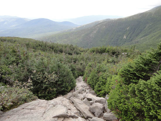 Looking down the Ammonoosuc Ravine Trail