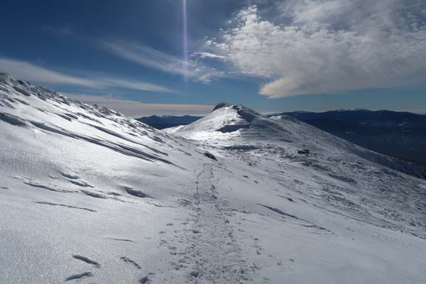 Looking down the Crawford Path on the way to Mt. Monroe