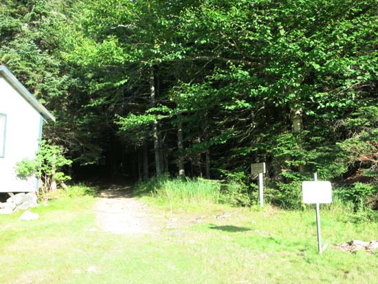 The trailhead near the Marshfield Base Station
