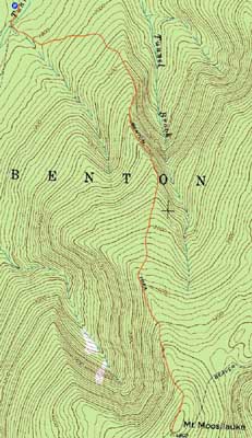 Topographic map of Mt. Moosilauke - Click to enlarge
