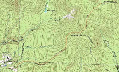 Topographic map of Mt. Moosilauke - Click to enlarge