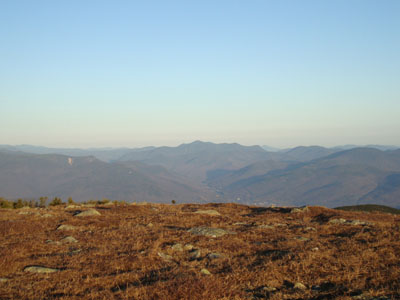 Looking at the Hancocks and Mt. Carrigain from Mt. Moosilauke - Click to enlarge