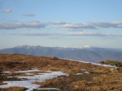 Looking at the Franconias and Presidentials from Mt. Moosilauke - Click to enlarge