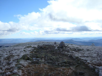 Looking down the Gorge Brook Trail near the Mt. Moosilauke summit