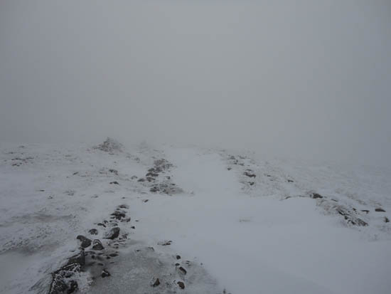 Looking down the Moosilauke Carriage Road near the Mt. Moosilauke summit