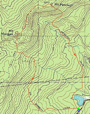Topographic map of Mt. Morgan, Mt. Percival
