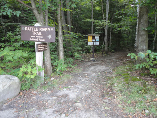The Rattle River Trail trailhead