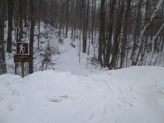 The Nancy Pond Trail trailhead