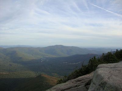 Looking at the Sandwich Dome from the Mt. Osceola ledges - Click to enlarge