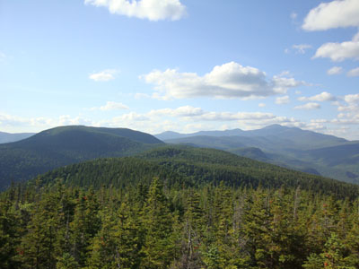 Looking at Mt. Resolution and Mt. Washington from Mt. Parker - Click to enlarge