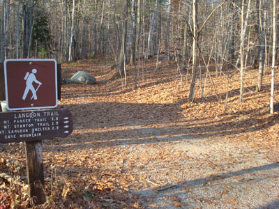 The Mount Langdon Trail trailhead