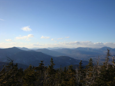 Looking toward the Franconia Ridge from near the Mt. Passaconaway summit - Click to enlarge