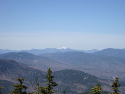 Looking at the Franconia Ridge from near the Mt. Passaconaway summit - Click to enlarge