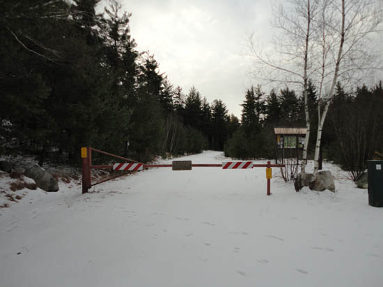 The Oliverian Brook Trail trailhead