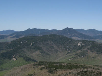 The south peak (left) of Mt. Paugus as seen from Mt. Chocorua