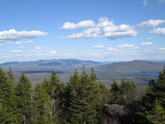 Looking at the Ossipees and Red Hill from Mt. Percival - Click to enlarge