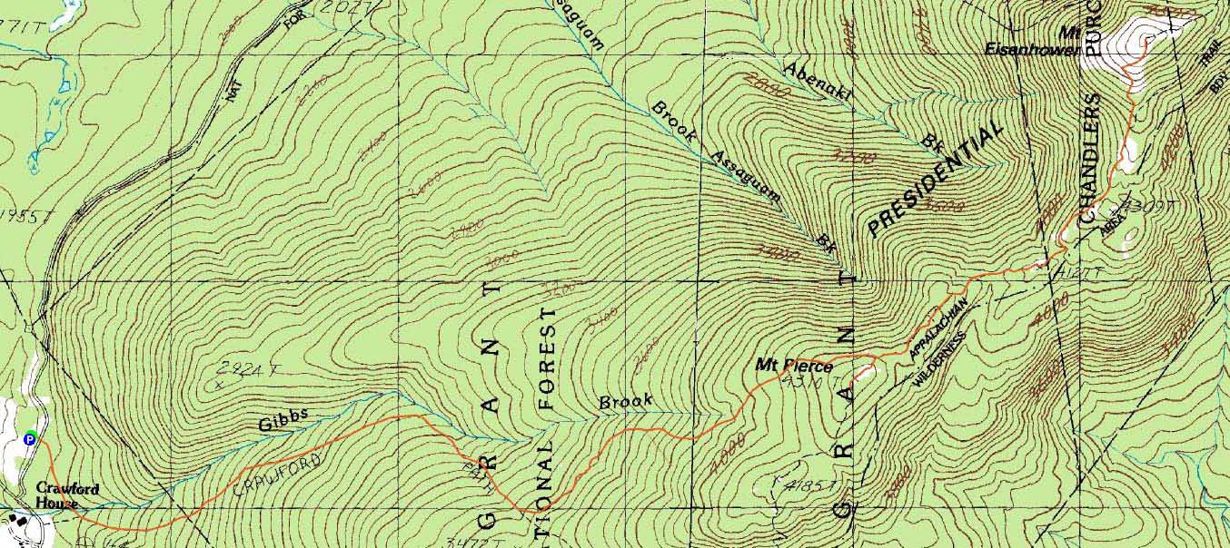 Mt. Pierce, Mt. Eisenhower New Hampshire April 22, 2011 Hike Trip