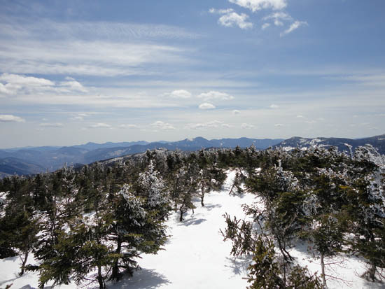 Looking at Mt. Carrigain from the deep-snow-covered Mt. Pierce - Click to enlarge