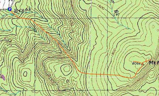 Topographic map of Mt. Prospect