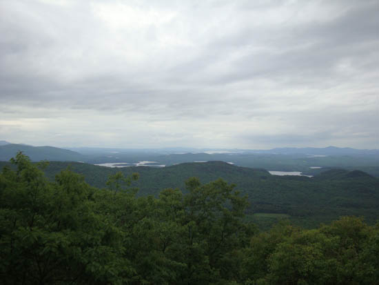 Looking at the lakes from the Mt. Prospect pre-summit viewpoint - Click to enlarge