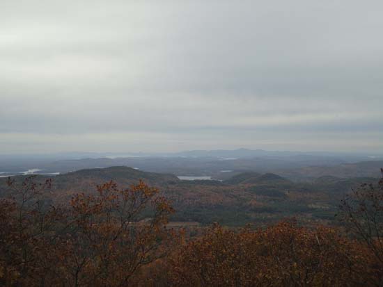 Looking toward the lakes and Belknaps from the southeastern Mt. Prospect viewpoint - Click to enlarge