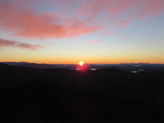 The sunrise from the northeastern Mt. Prospect viewpoint - Click to enlarge