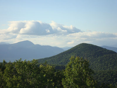 Mt. Passaconaway and Black Snout as seen from the Mt. Roberts summit. - Click to enlarge