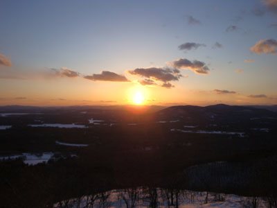The sunset as seen from the knob near the Mt. Roberts Trail - Click to enlarge