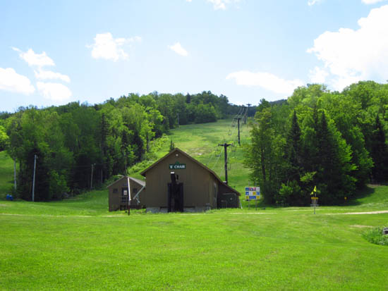 The bottom of the ski area
