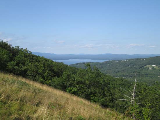 Looking at Lake Winnipesaukee from near the summit of Mt. Rowe - Click to enlarge
