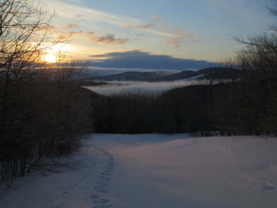 Looking down the Ridge Trail