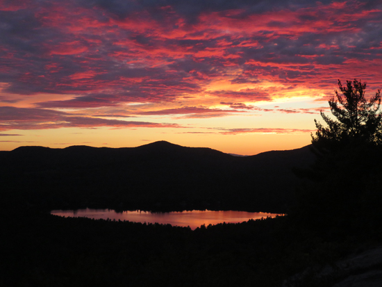 The sunset from Mt. Shannon - Click to enlarge