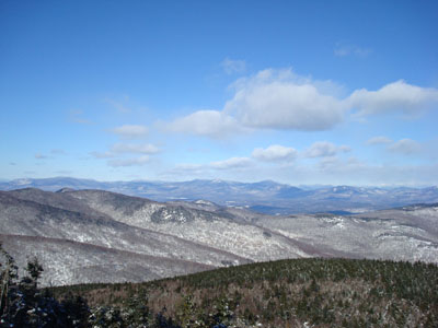 Looking at the Sandwich Range from the Mt. Shaw summit - Click to enlarge