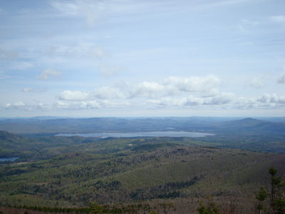 Looking east at Ossipee Lake and Green Mountain from the Mt. Shaw summit - Click to enlarge
