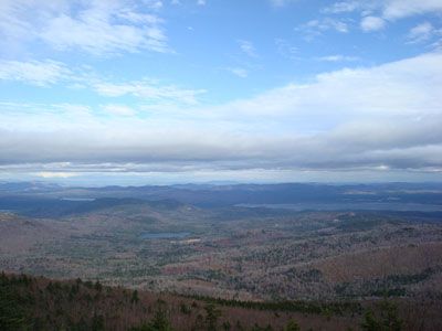 Looking at the northern Ossipees and the Sandwich Range from the summit of Mt. Flagg - Click to enlarge