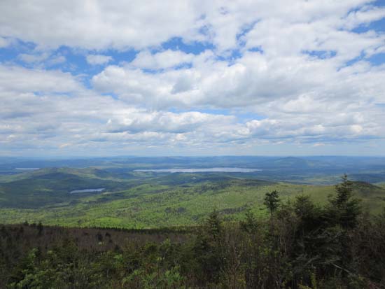 Looking at Ossipee Lake from Mt. Shaw - Click to enlarge