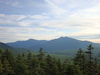 Looking at the Presidentials from the ledges below the Mt. Surprise summit - Click to enlarge