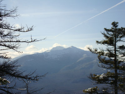 Looking at Mt. Madison and Mt. Adams from the ledges below the Mt. Surprise summit - Click to enlarge