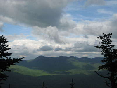 Looking east at Mt. Tripyramid from the Mt. Tecumseh summit - Click to enlarge