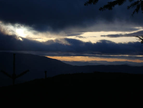 Pre-sunset colors as seen from near the summit of Mt. Tecumseh - Click to enlarge