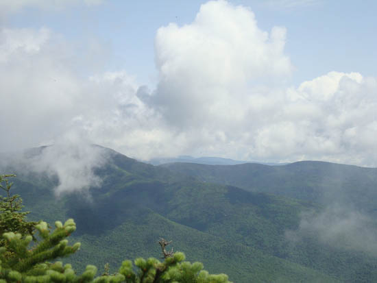 Views emerge from the fog on Mt. Tecumseh - Click to enlarge