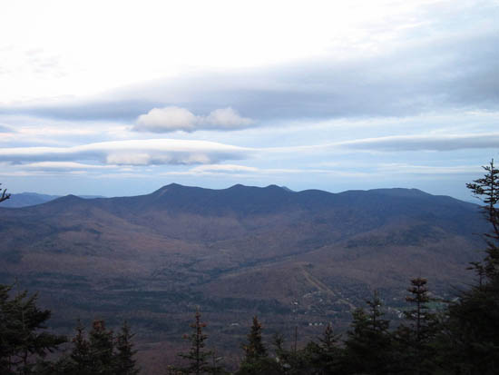 The Tripyramids and Mt. Whiteface as seen from Mt. Tecumseh - Click to enlarge