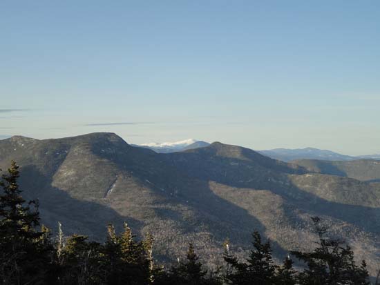 Mt. Washington, Mt. Carrigain, and East Osceola as seen from Mt. Tecumseh - Click to enlarge