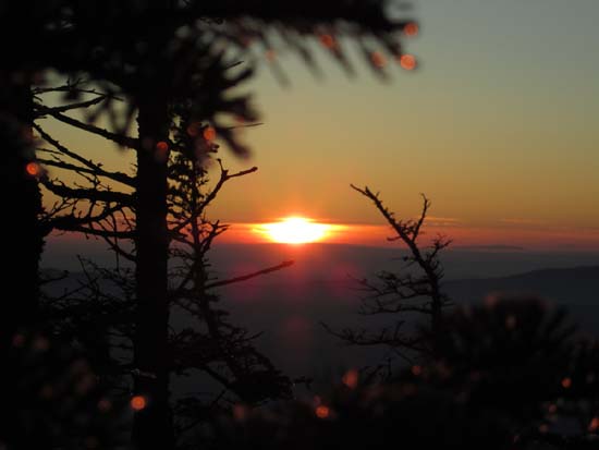 The sunset as seen from the Sosman Trail - Click to enlarge