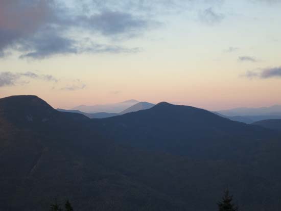 Mt. Washington, Mt. Carrigain, and East Osceola as seen from Mt. Tecumseh - Click to enlarge