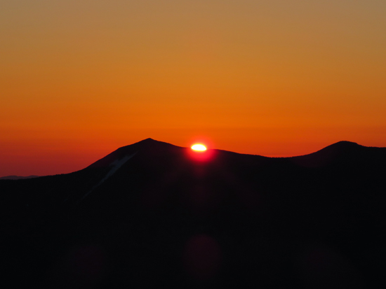 The sunrise as seen from Mt. Tecumseh - Click to enlarge
