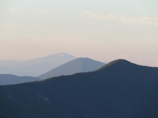 Looking at Mt. Washington, Mt. Carrigain, and East Osceola from Mt. Tecumseh - Click to enlarge