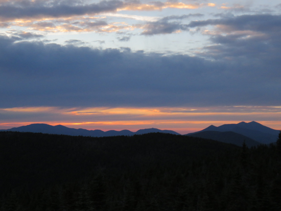 The sunset as seen from the Sosman Trail - Click to enlarge