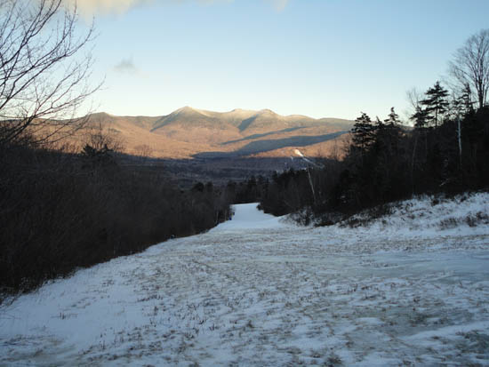 Looking down The Boneyard ski trail